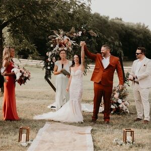 Wedding Dress (Diamond White Champagne Mermaid Sweetheart Sequins Tulle Dress)